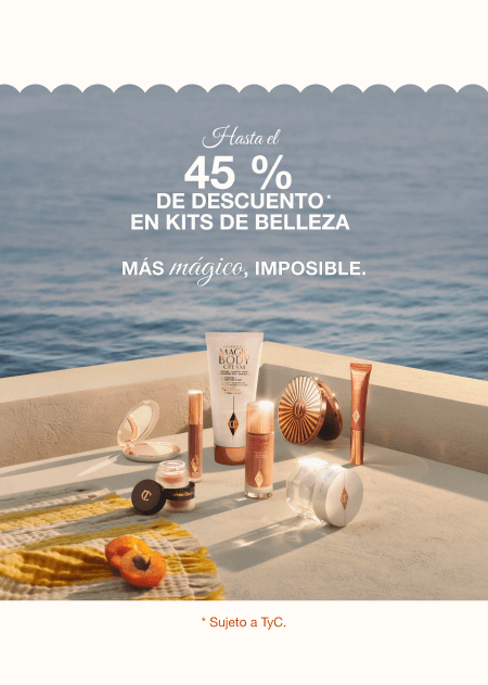 ¡LAS GRANDES OFERTAS DE VERANO DE CHARLOTTE!  HASTA EL 45 % DE DESCUENTO* EN KITS DE BELLEZA