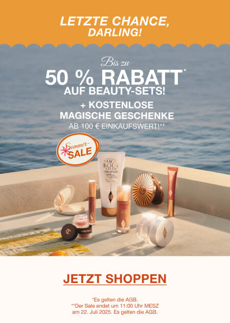 LETZTE CHANCE! CHARLOTTES GROSSER SOMMER-SALE!  BIS ZU 50 % RABATT* AUF BEAUTY-SETS!