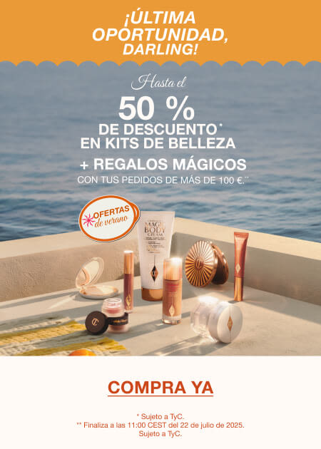 ¡ÚLTIMA OPORTUNIDAD! ¡LAS GRANDES OFERTAS DE VERANO DE CHARLOTTE!  HASTA EL 50 % DE DESCUENTO* EN KITS DE BELLEZA