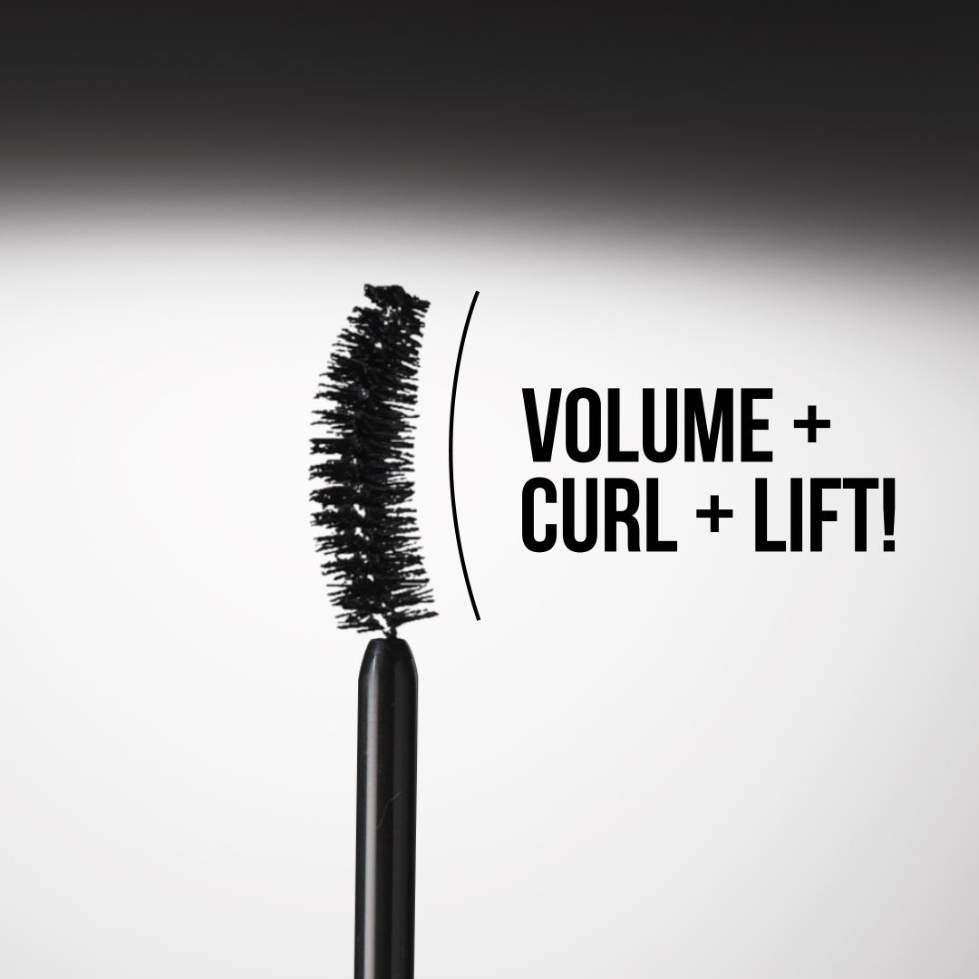 Close up of how to apply mascara with Exagger-Eyes Volume Mascara wand