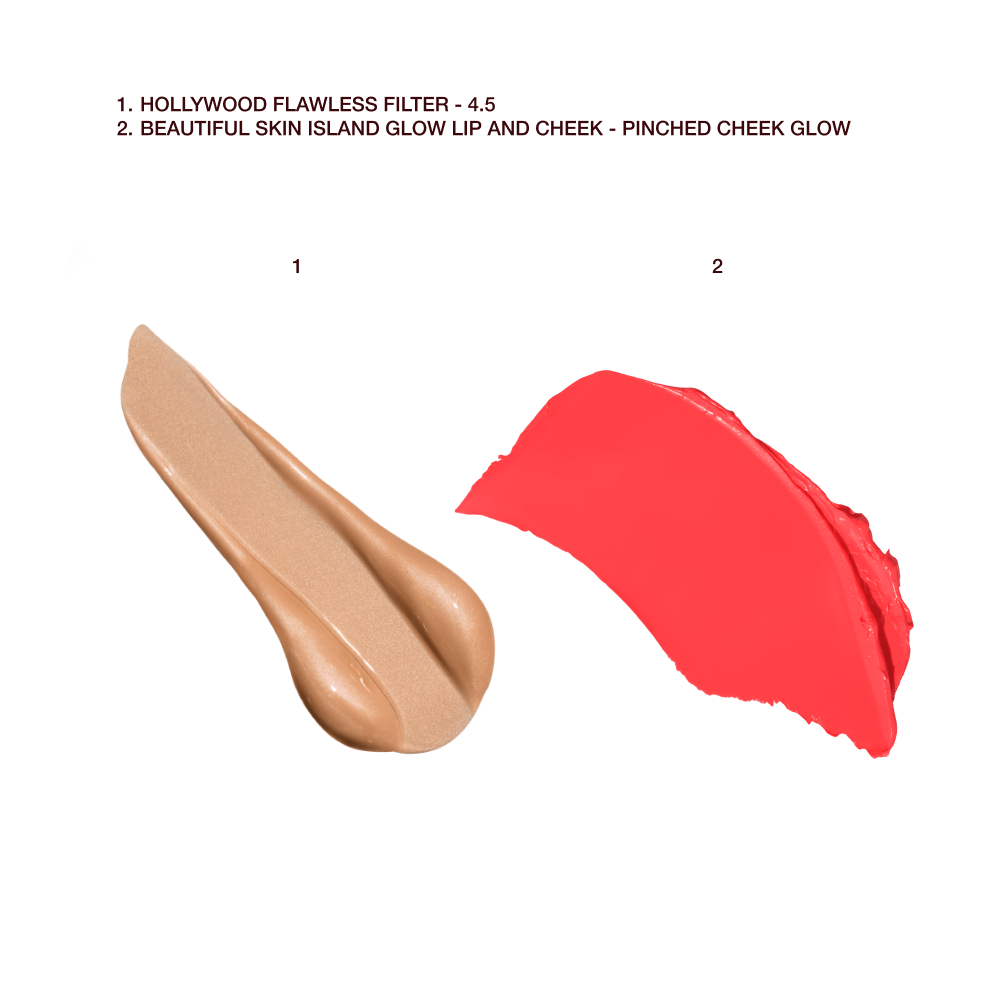 BEAUTIFUL SKIN ISLAND GLOW LIP & CHEEK SET swatches