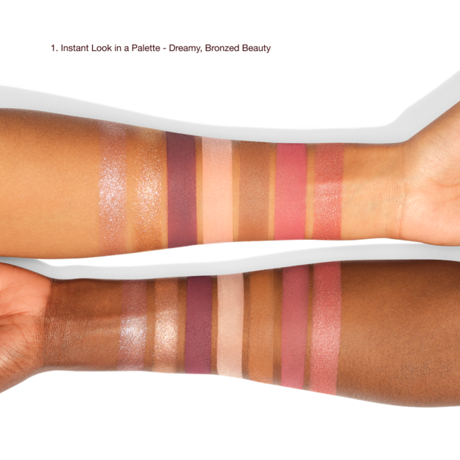 INSTANT LOOK IN A PALETTE - Dreamy, Bronzed Beauty Arm Swatches INSTANT LOOK IN A PALETTE - Dreamy, Bronzed Beauty Arm Swatches