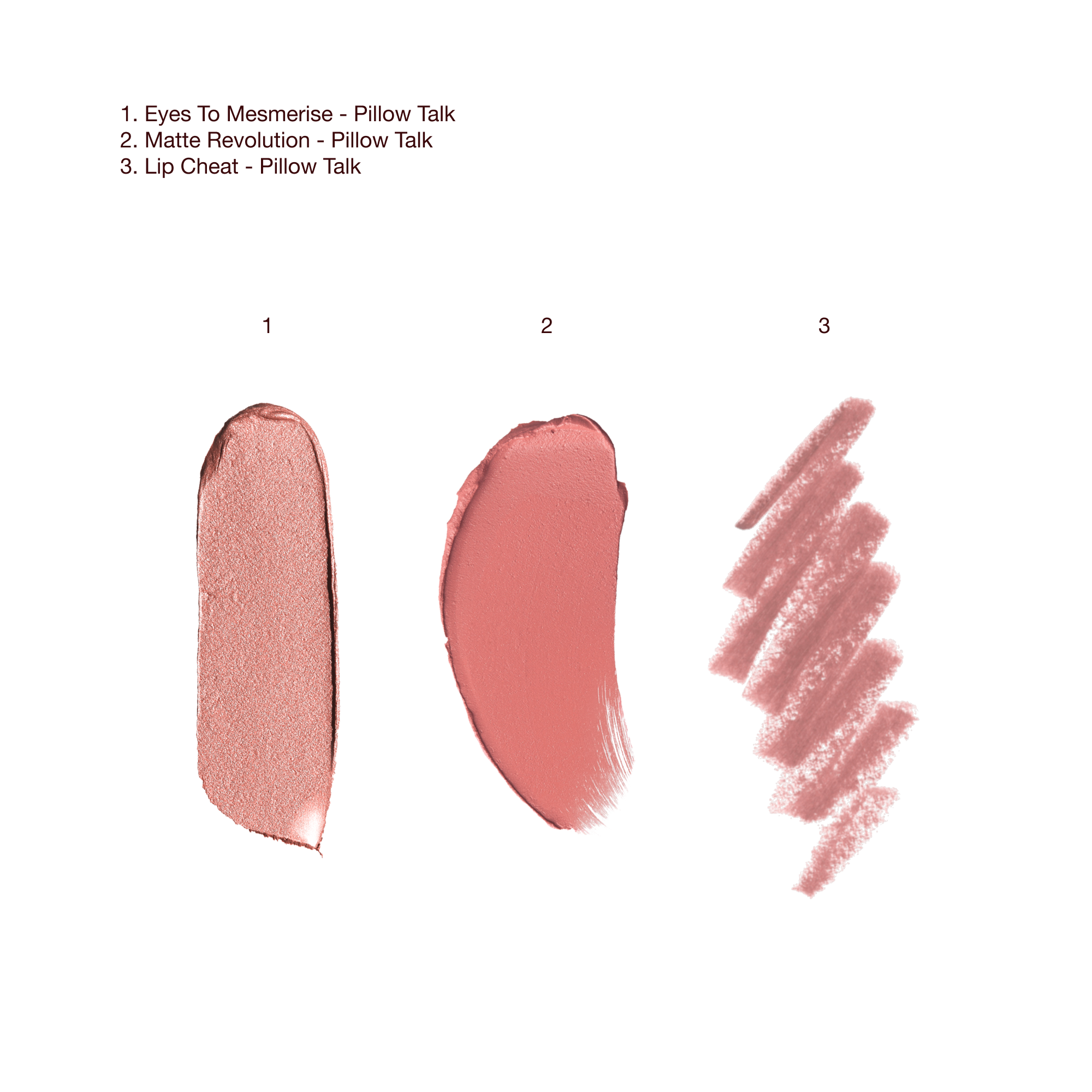 Texture Swatch of PILLOW TALK ICONS ON THE GO Holiday 2026