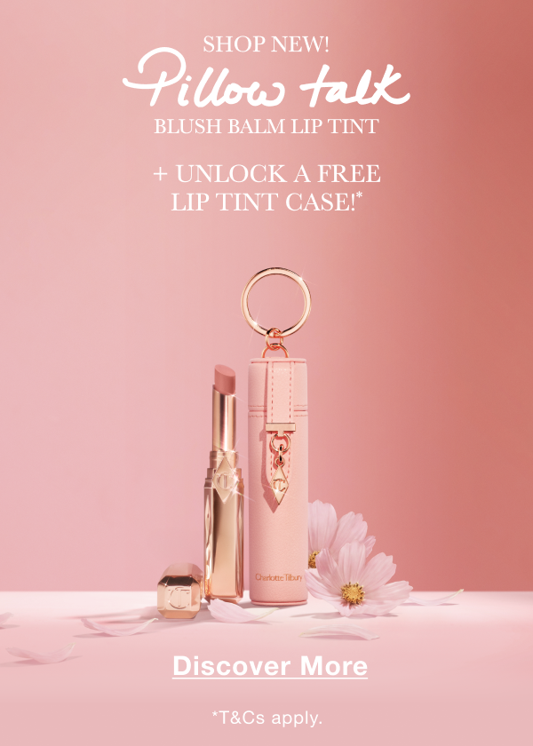 SHOP NEW! PILLOW TALK BLUSH BALM LIP TINT  + UNLOCK A FREE LIP TINT CASE!* <DISCOVER MORE> *T&Cs apply.