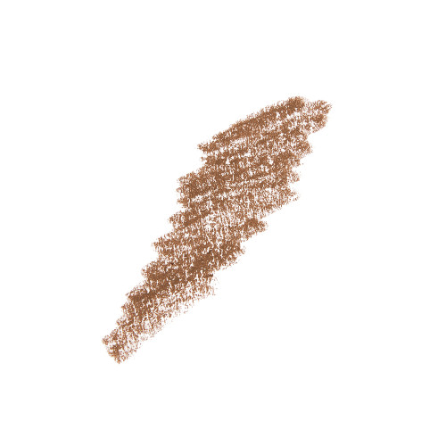 Swatch of an eyebrow pencil in a soft brown shade.