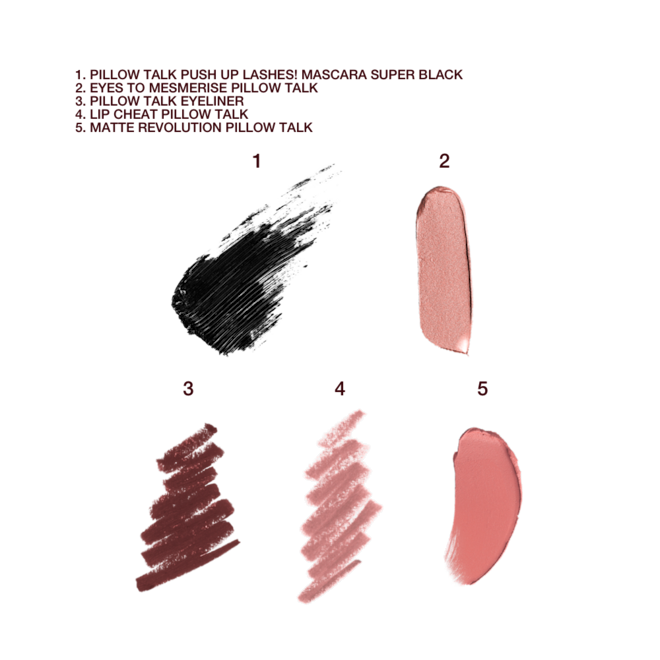 PILLOW TALK SUPERMODEL EYE + LIP SECRETS SWATCHES PILLOW TALK SUPERMODEL EYE + LIP SECRETS SWATCHES
