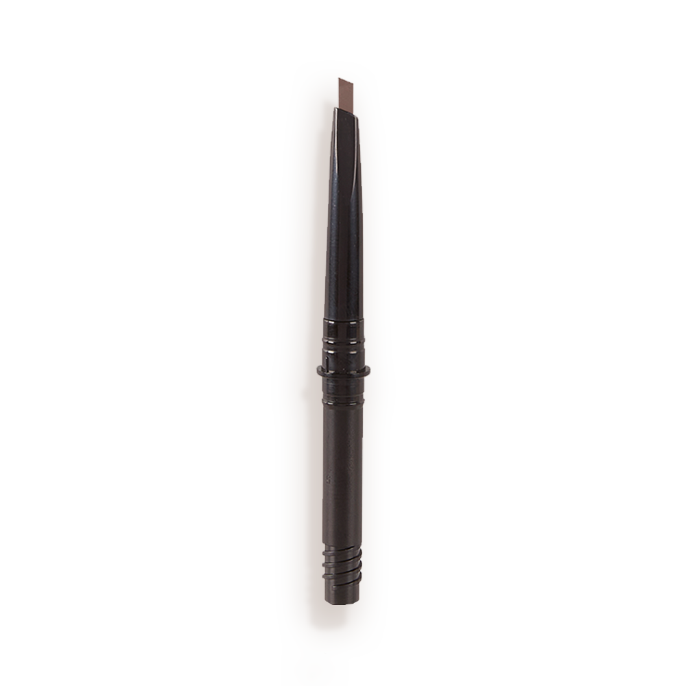An open, light blonde-coloured eyebrow tint refill with a black-coloured body.