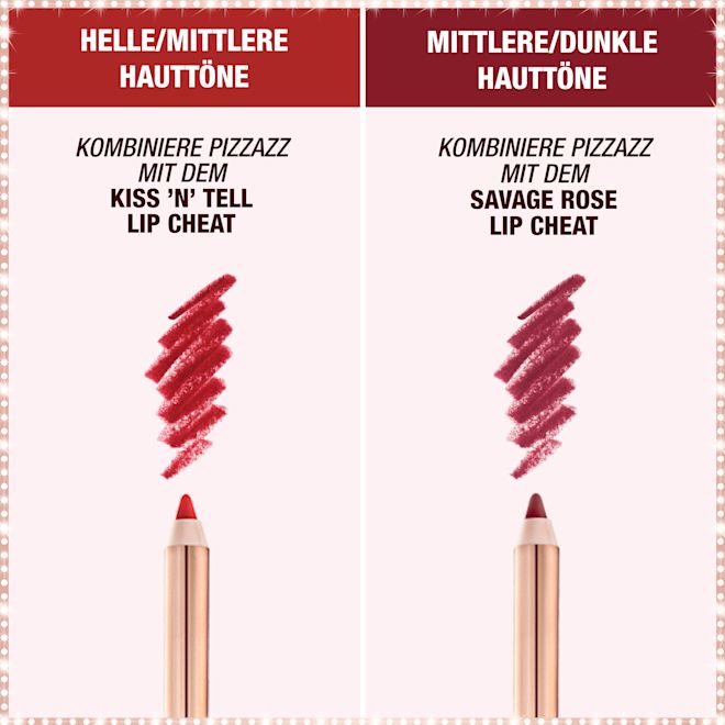 Pizzaz Lippenstift – perfekte Kombination Pizzaz Lippenstift – perfekte Kombination