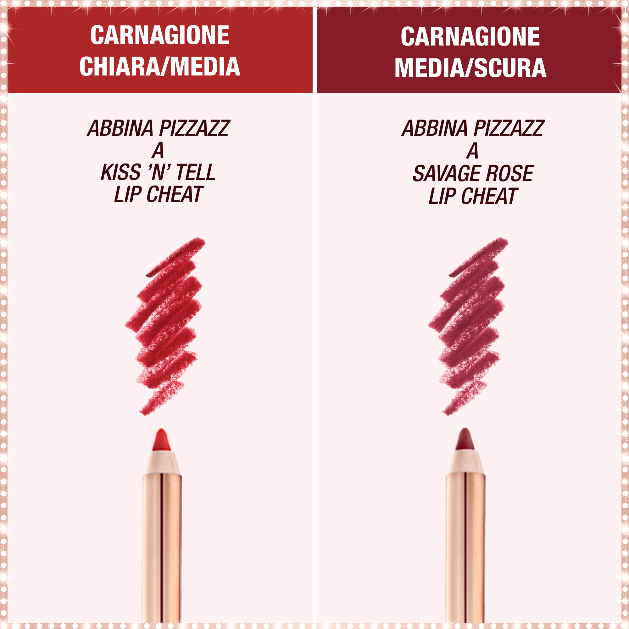 Rossetto Pizzazz - abbinamento perfetto