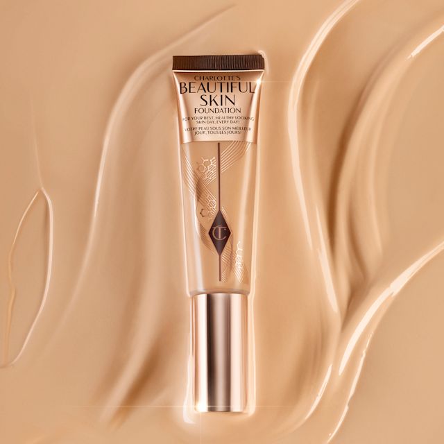 Beautiful Skin Foundation medium-coverage foundation with texture swatch