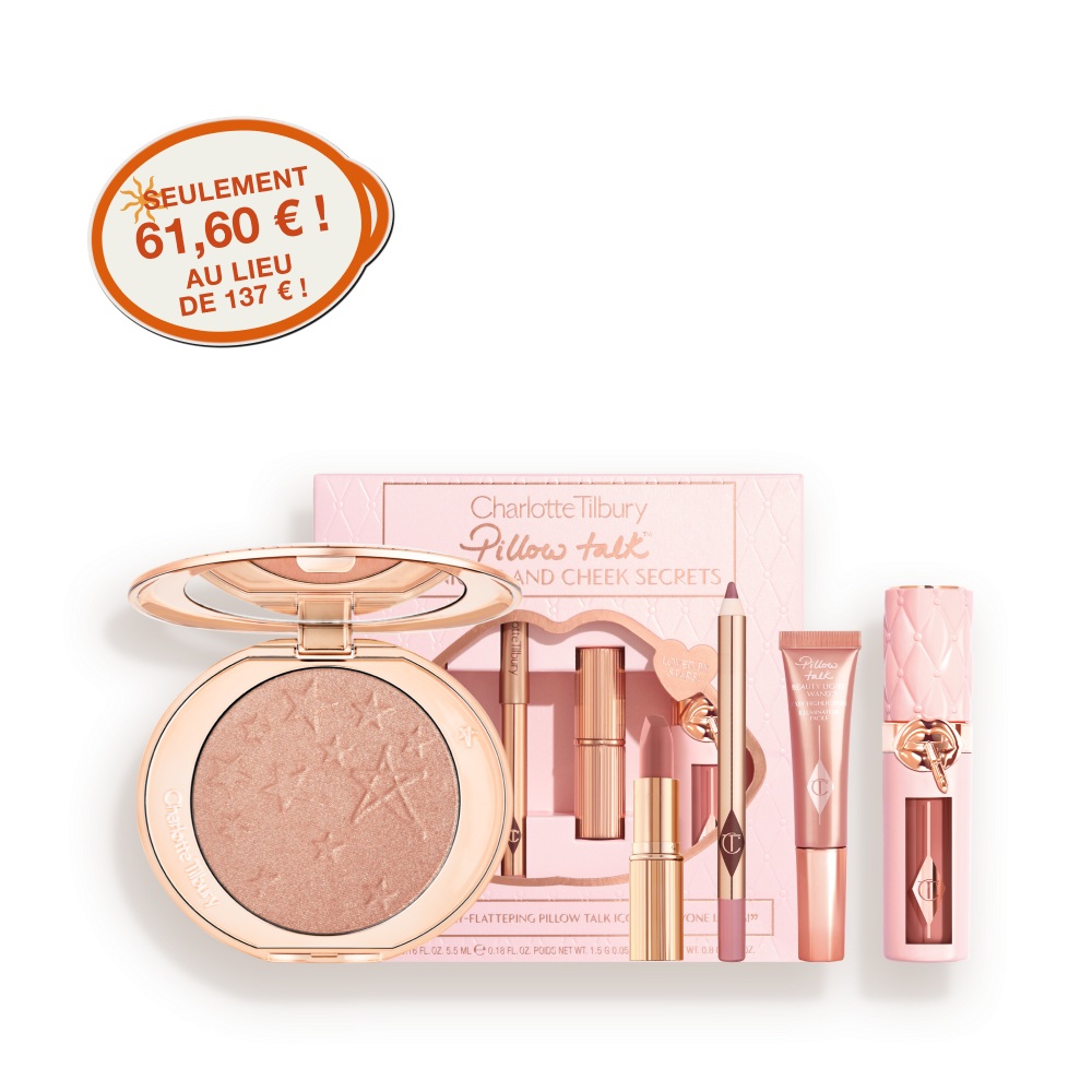FR PILLOW TALK LIPS CHEEKS & HOLLYWOOD GLOW KIT WORTH - EU