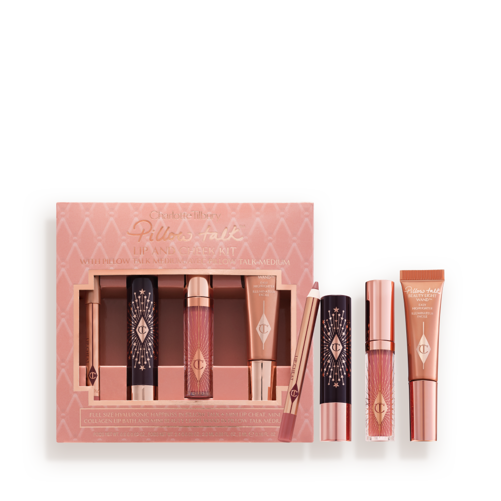 EMBALLAGE PILLOW TALK ICONIC LIP AND CHEEK KIT – PILLOW TALK MEDIUM