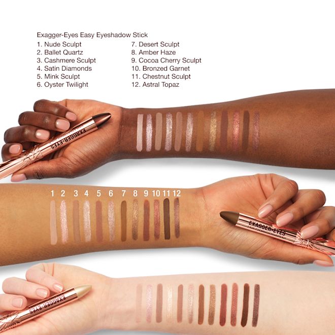 Exagger-eyes Eyeshadow Stick - Farbprobe am Arm Exagger-eyes Eyeshadow Stick - Farbprobe am Arm