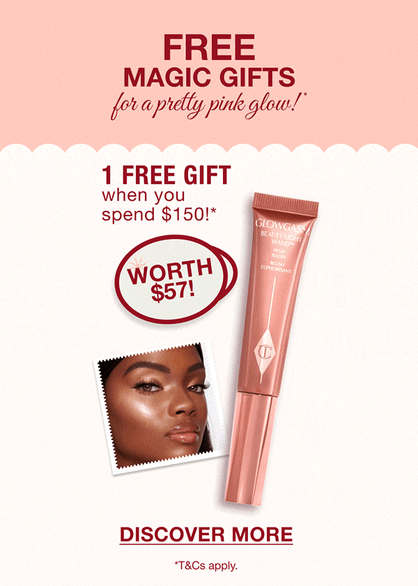 FREE MAGIC GIFTS FOR A PRETTY PINK GLOW!*