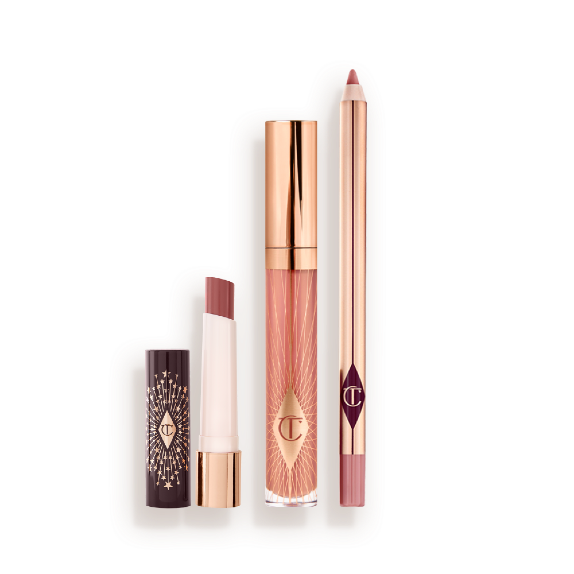 Collagen Kiss Lip Kit: Lip Balm, Lip Liner + Lip Gloss Trio