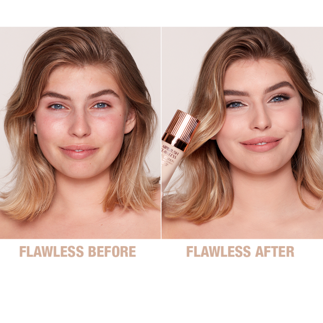 Airbrush Flawless Foundation 3 cool before and after