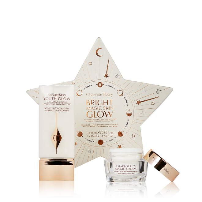 Bright Magic Skin Kit Pack Shot with Brightening Youth Glow and Travel Size Magic Cream