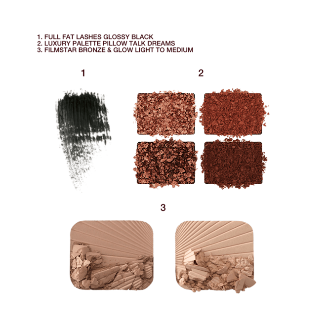 Glowing Red Carpet Makeup Magic Kit Swatches Glowing Red Carpet Makeup Magic Kit Swatches