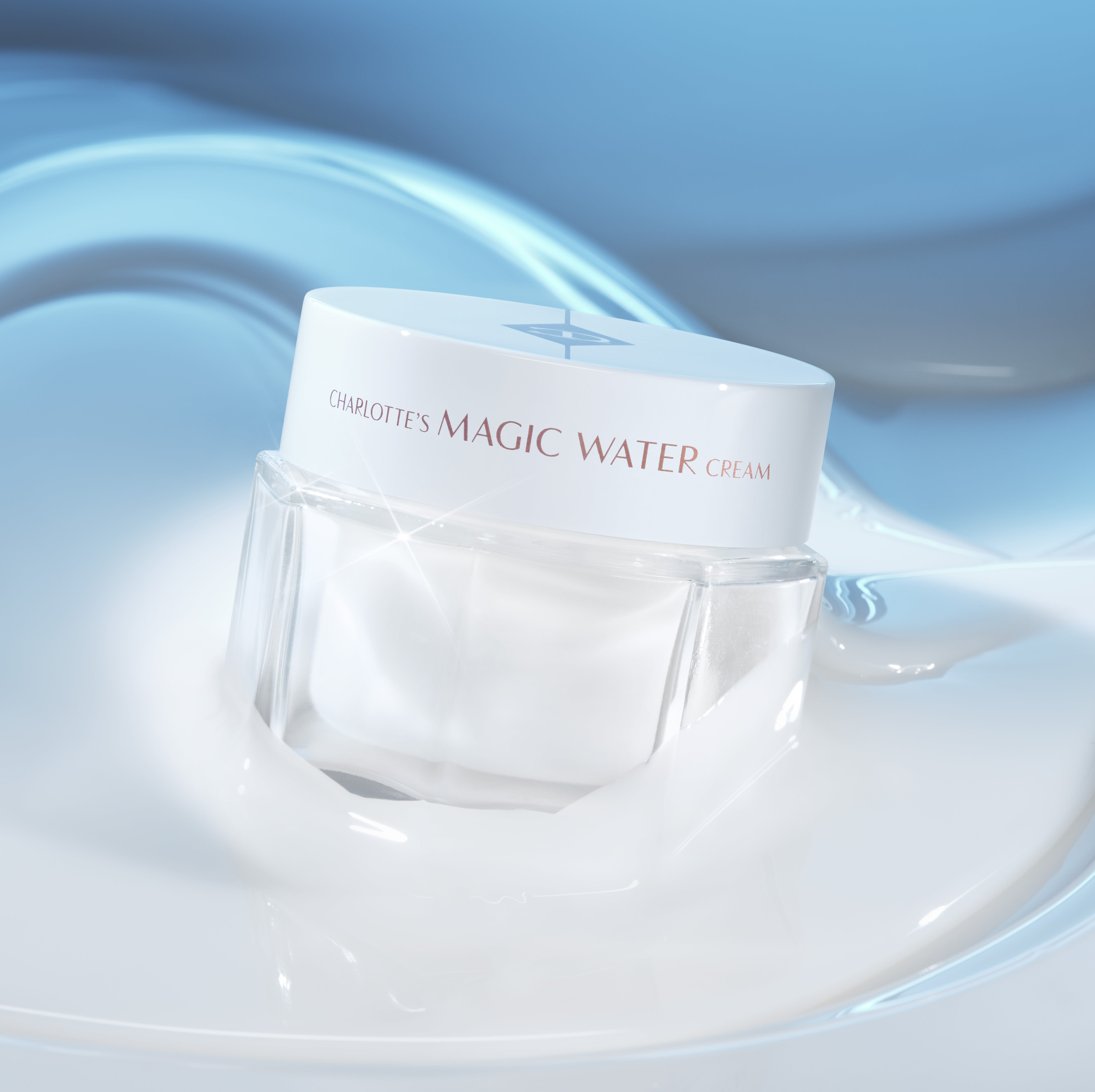 Charlotte's Magic Water Cream gel moisturiser with a silky, lightweight texture