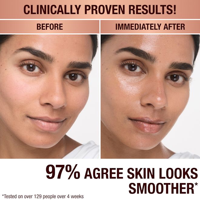 Magic Cream application on model before and after Magic Cream application on model before and after