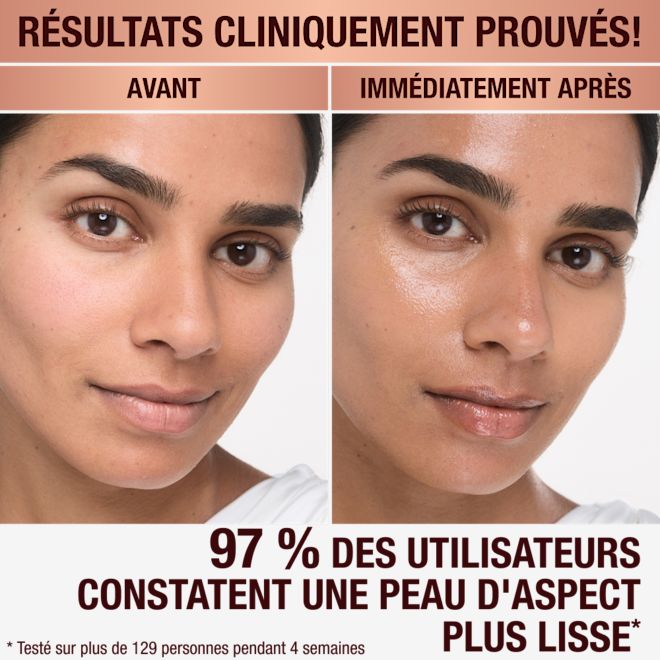 Application de la Magic Cream sur mannequin, avant et après Application de la Magic Cream sur mannequin, avant et après