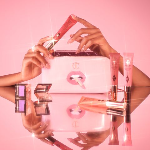 How to organise makeup and skincare using Charlotte's limited-edition Pillow Talk Makeup Bag