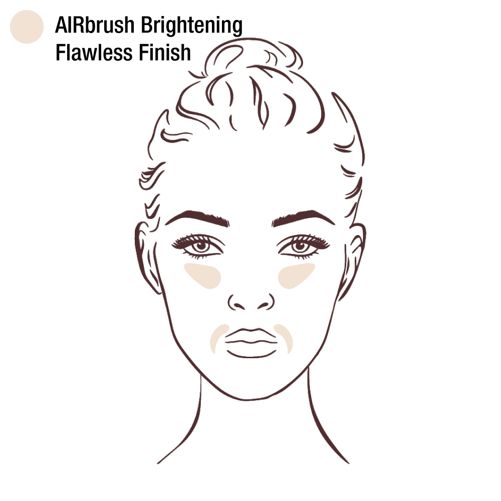 Airbrush Brightening Flawless Finish Powder Platzierung