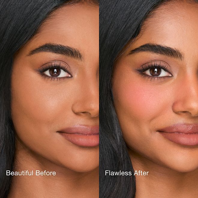 AIRbrush Blush Blur - Pillow Talk Medium Before and After AIRbrush Blush Blur - Pillow Talk Medium Before and After