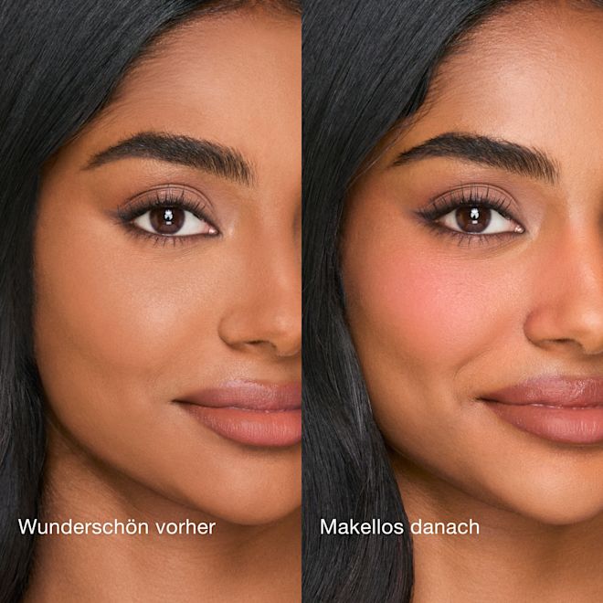 AIRbrush Blush Blur - Pillow Talk Medium Before and After AIRbrush Blush Blur - Pillow Talk Medium Before and After