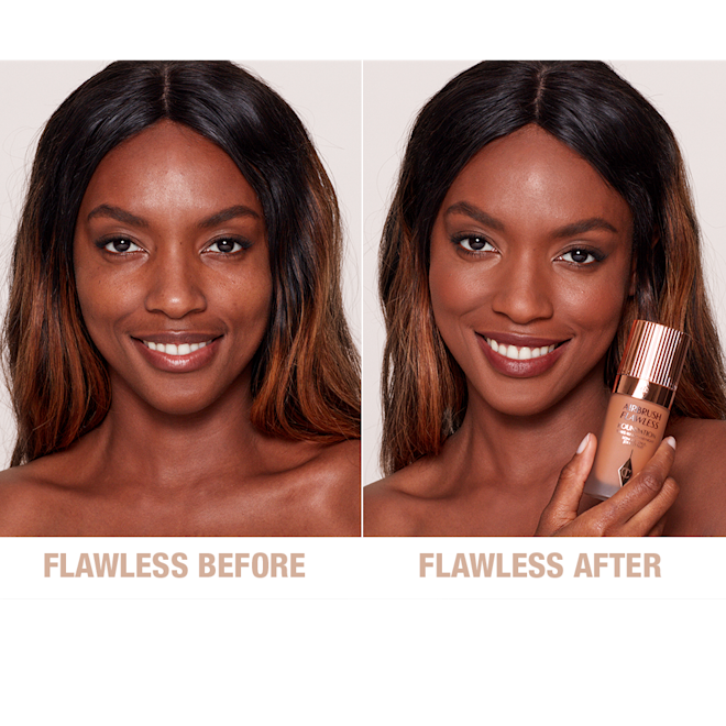 Airbrush Flawless Foundation 13 Cool Before and After Airbrush Flawless Foundation 13 Cool Before and After