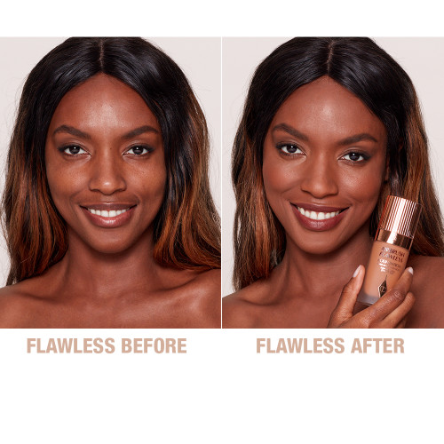 Airbrush Flawless Foundation 13 Cool Before and After