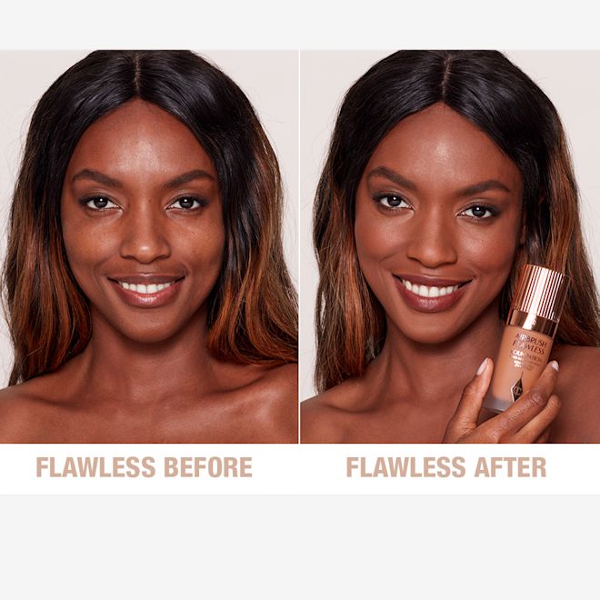 Airbrush Flawless Foundation 13 Cool Before and After Airbrush Flawless Foundation 13 Cool Before and After
