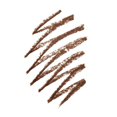 Swatch of an eyebrow pencil in a natural brown colour.
