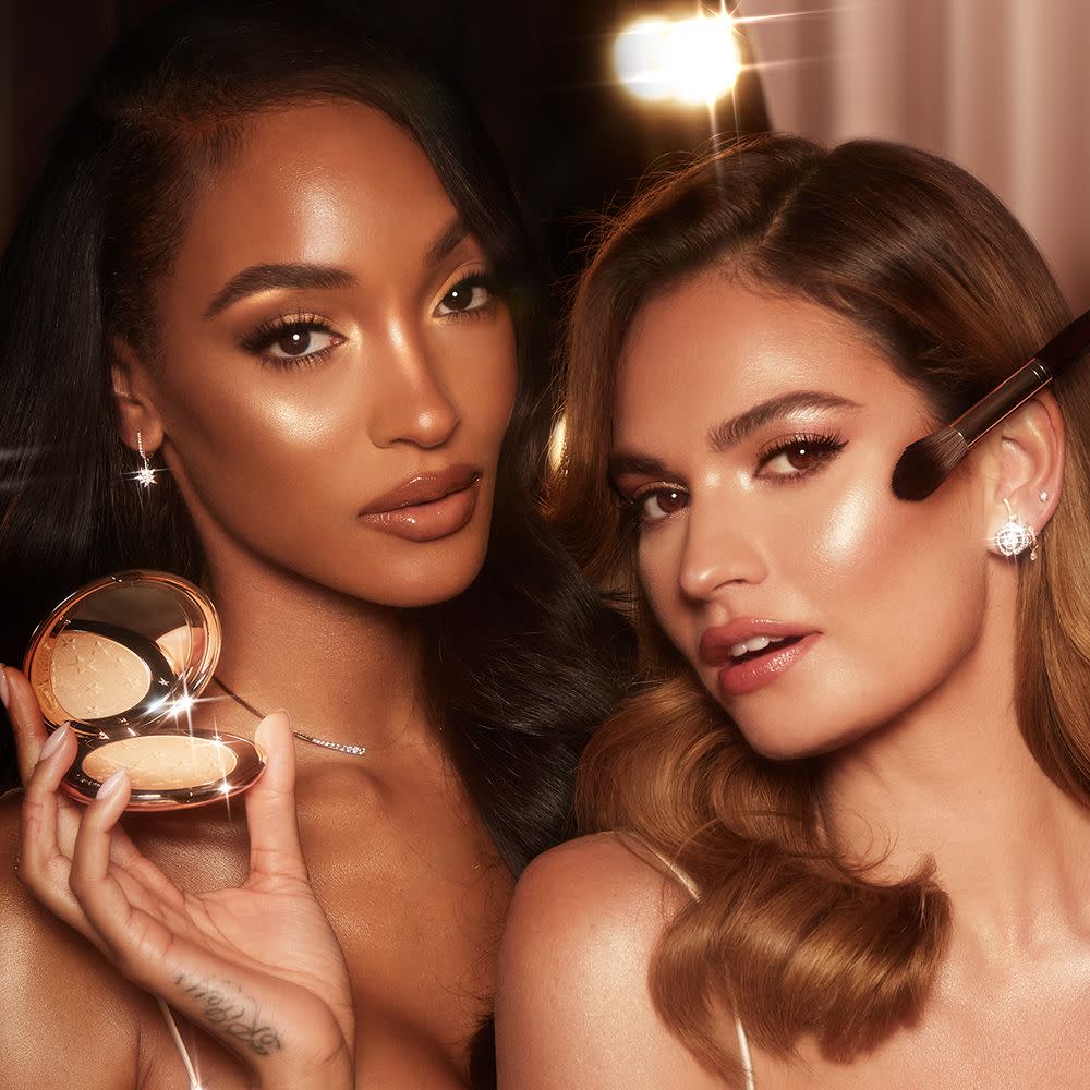 Jourdan Dunn and Lily James for Charlotte's Hollywood Glow Glide Face Architect Highlighter campaign
