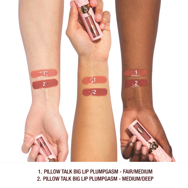 Pillow Talk Big Lip Plumpgasm arm swatches Pillow Talk Big Lip Plumpgasm arm swatches
