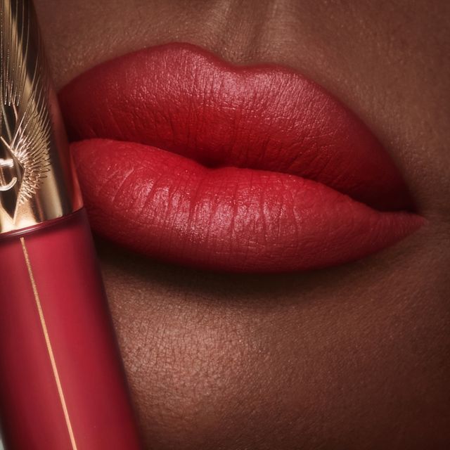 Ruby Blur ruby red bold lipstick