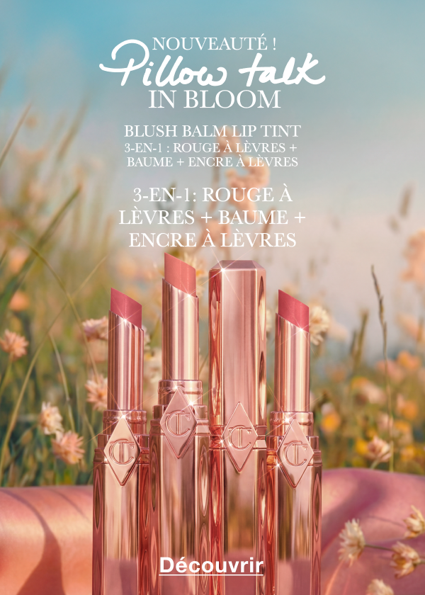 NOUVEAUTÉ ! PILLOW TALK IN BLOOM BLUSH BALM LIP TINT 3-EN-1 : ROUGE À LÈVRES + BAUME + ENCRE À LÈVRES  6 TEINTES IRRÉSISTIBLES !