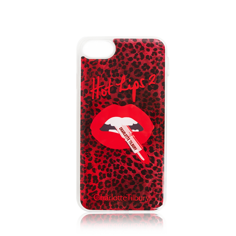 HOT LIPS 2.0 IPHONE 8 CASE - RED LEOPARD