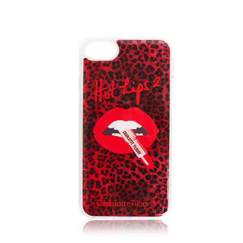 HOT LIPS 2.0 IPHONE 8 CASE - RED LEOPARD