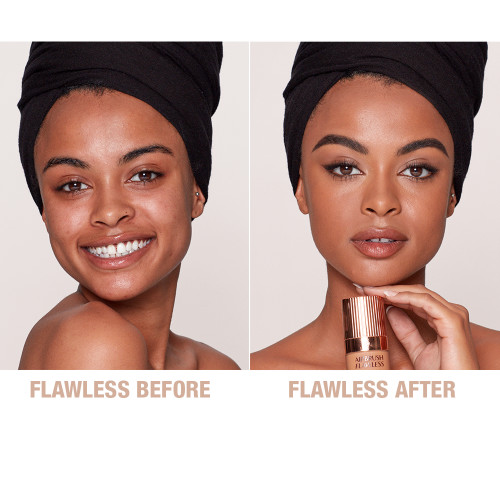 Airbrush Flawless Foundation 12 Cool Before and After