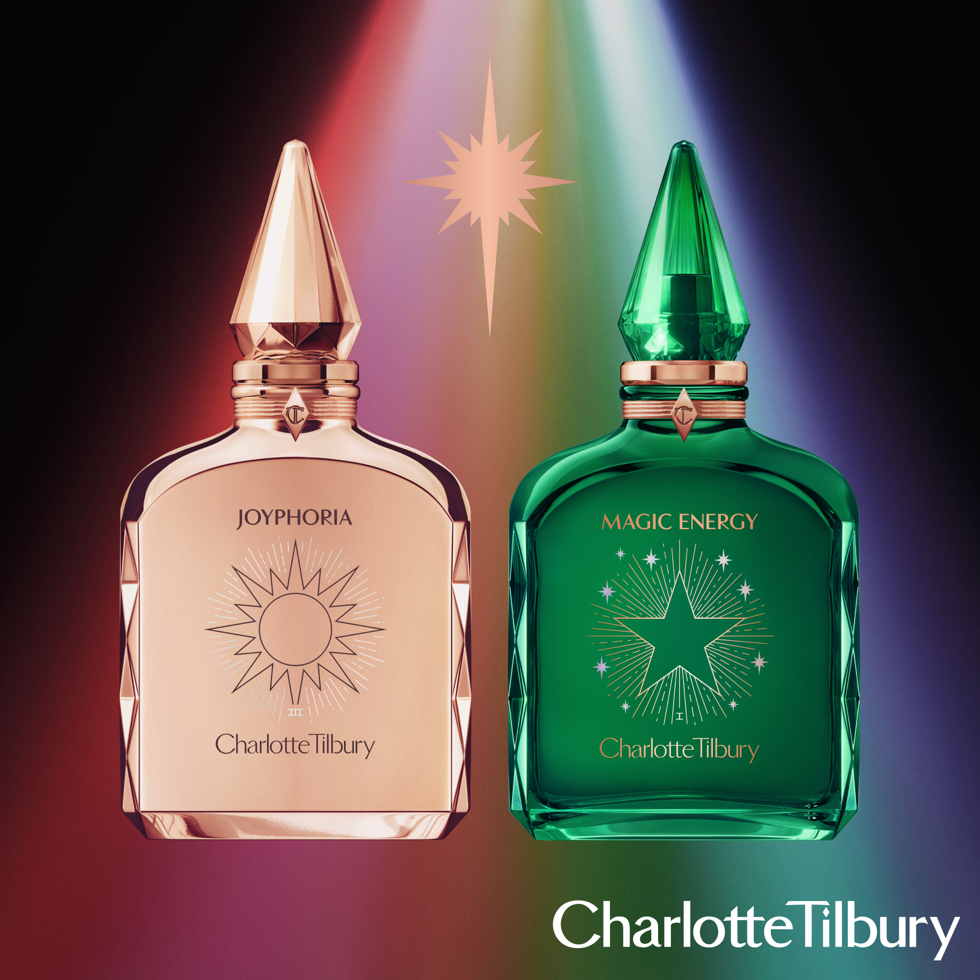 Fresh and floral perfume layering with Magic Energy and Joyphoria