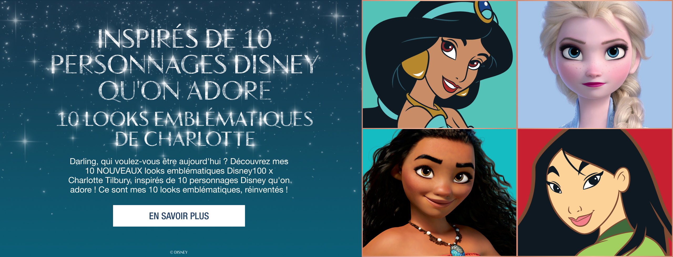 Models wearing different Disney-inspired makeup looks. Discover Now.