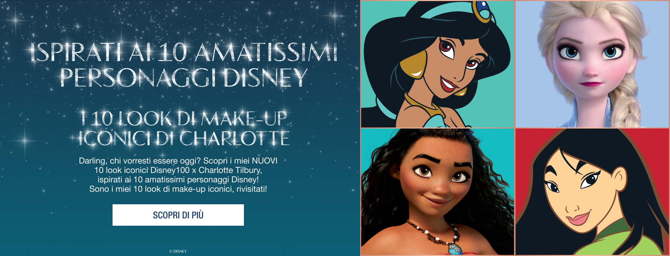 Models wearing different Disney-inspired makeup looks. Discover Now.