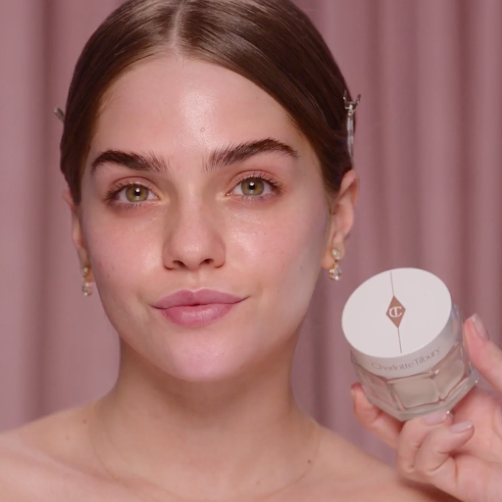 Bridal skincare routine on model by Sofia Tilbury