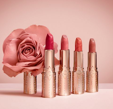 Die vier Look of Love-Lippenstifte von Charlotte Tilbury, perfekte Farbtöne für den Lippenstift einer Braut