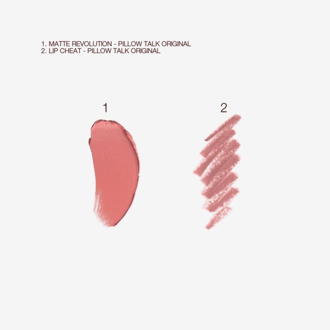 Pillow Talk Lip Cheat and Matte Revolution swatch Pillow Talk Lip Cheat and Matte Revolution swatch