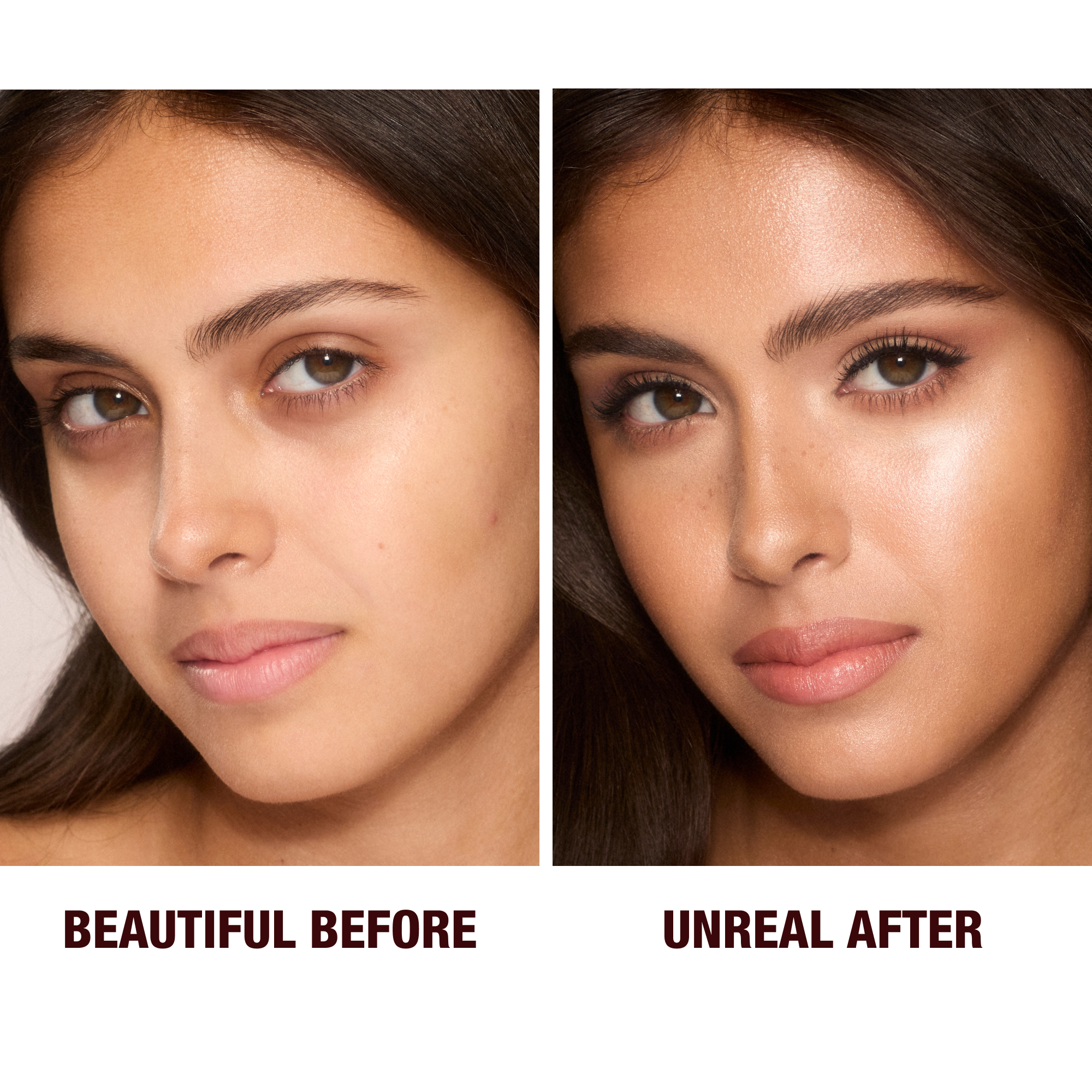Unreal Skin before and after