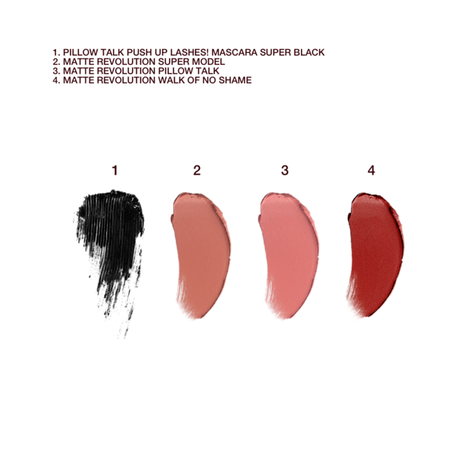 SUPERMODEL EYES + ICONIC LIPS KIT SWATCHES SUPERMODEL EYES + ICONIC LIPS KIT SWATCHES