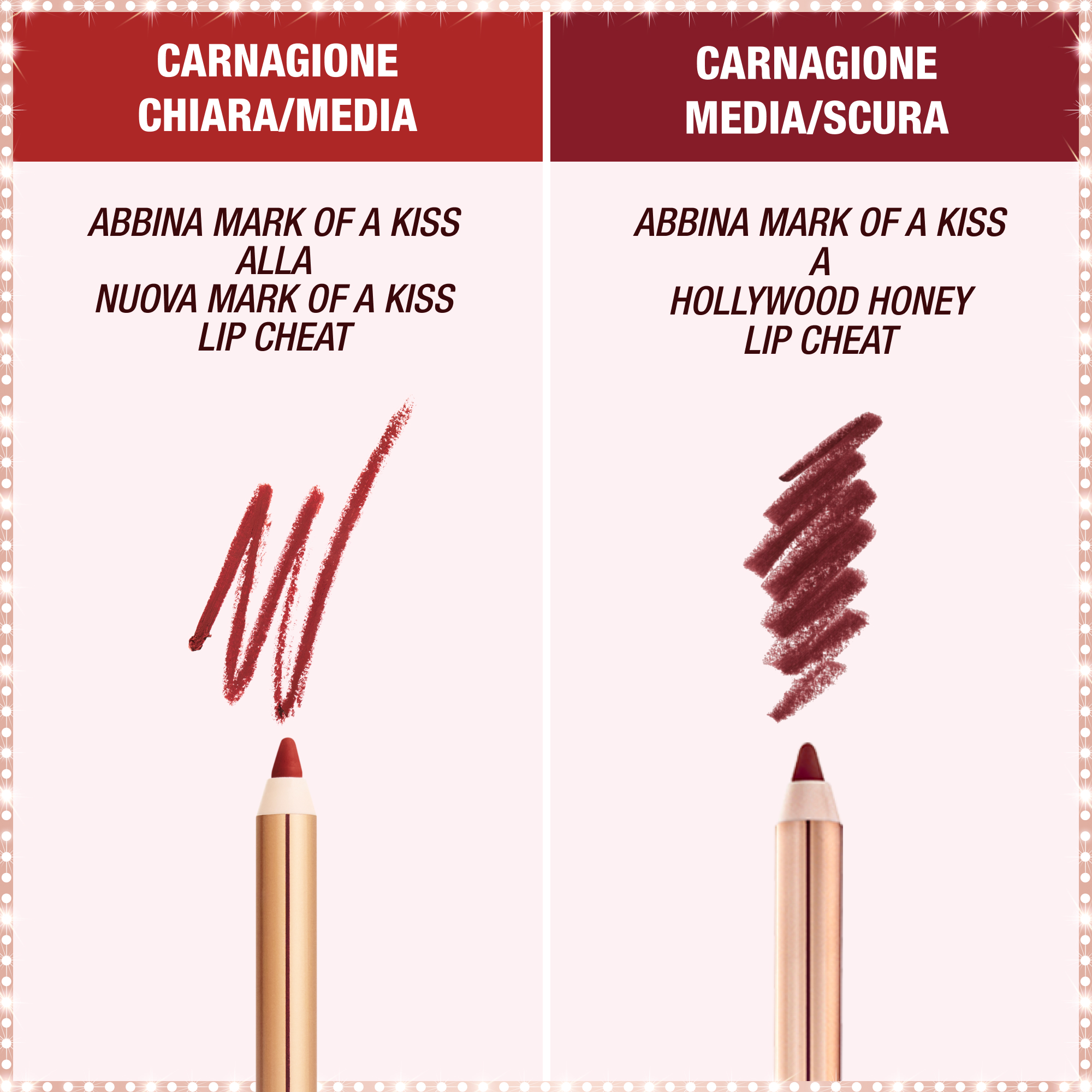 Rossetto Mark of a Kiss - abbinamento perfetto