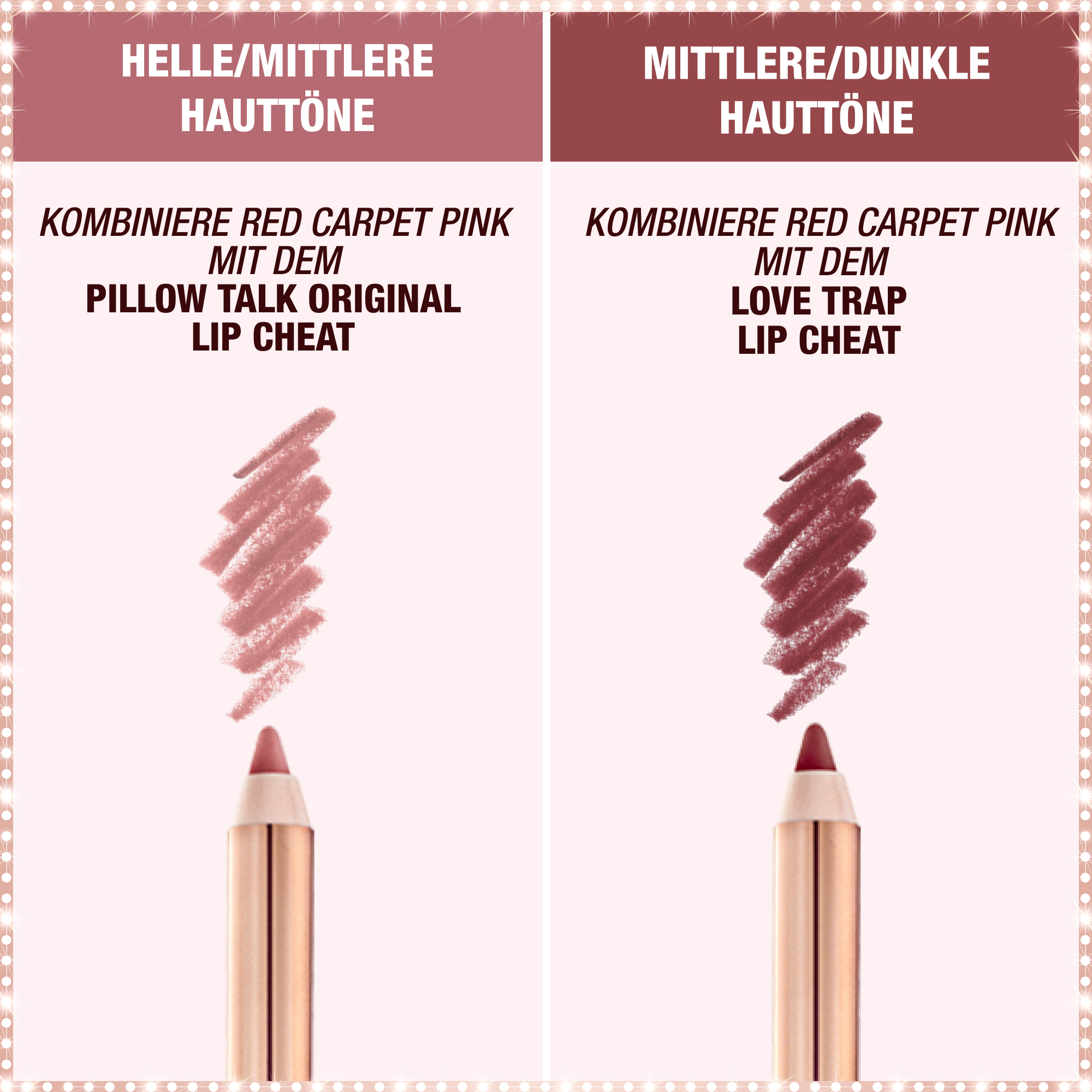 Red Carpet Pink Lippenstift – perfekte Kombination